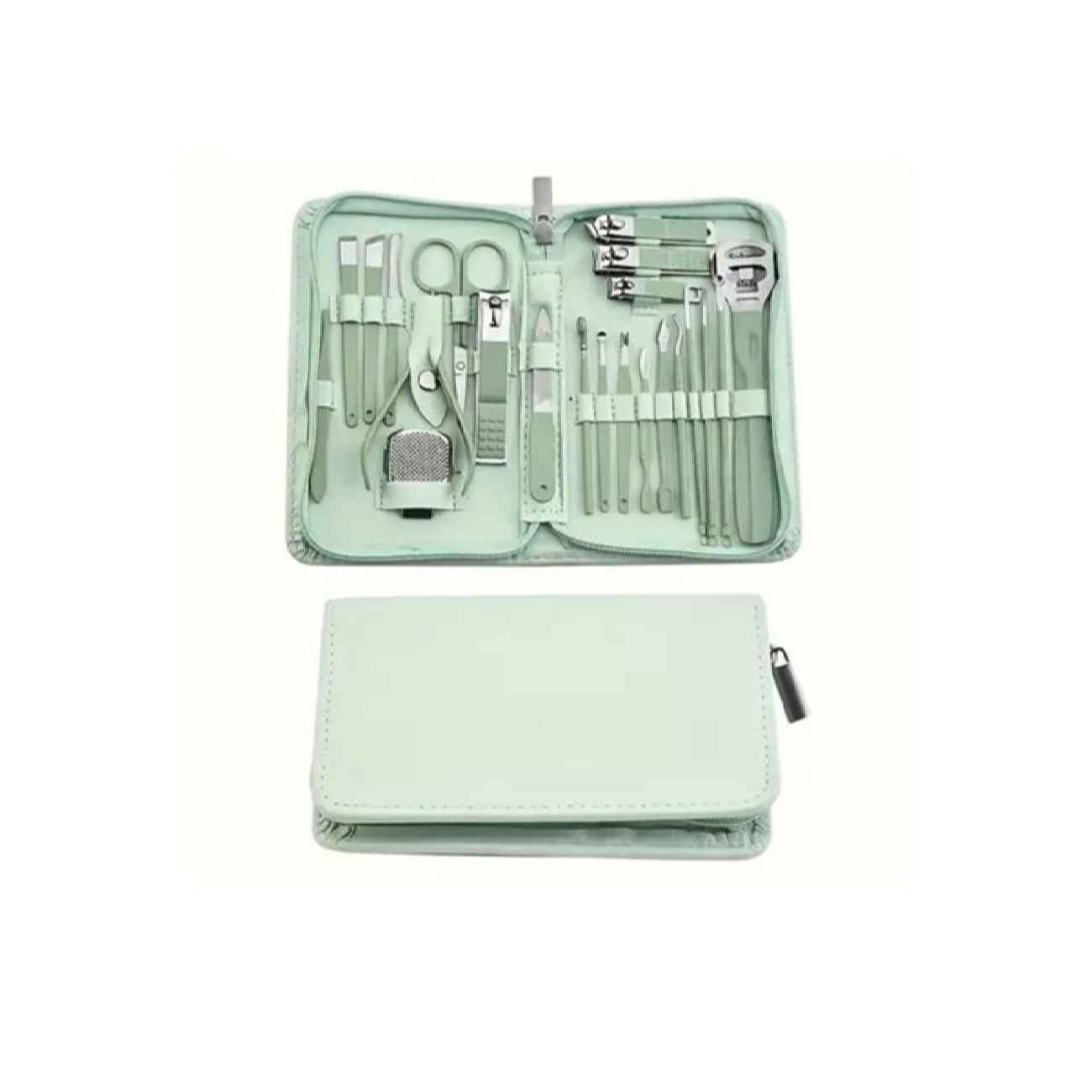 Manicure and Pedicure Set Turqoise 22-Piece