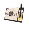 Metal Desk Calendar for the Year 1404 with Pen Place- Timeless Design