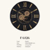 Metal Gear Wall Clock – Steampunk Mechanical Rotating Design
