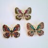 Modern Brooch Pin – Butterfly with Colorfull Gemstone Design
