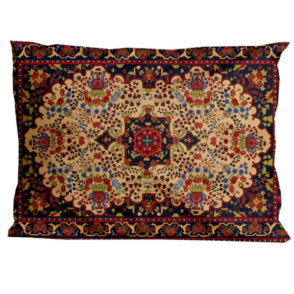 Persian Pillowcase with Carpet Design – Cultural Elegance in Brown (Pack of 2)