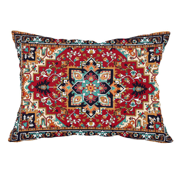 Persian Pillowcase with Carpet Design – Cultural Elegance in Red (Pack of 2)