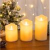 Pillar LED Candle Different Height (Pack of 3)