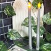 Pillar LED Candle Safe Stylish and Sustainable Silver (Pack of 4)