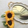 Polyresin Tray - Handmade Ornate Accents & Mirror Finish