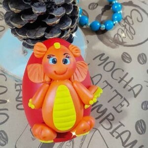 Pottery Doll – Dragon Polymer Clay Design (Set of 2)