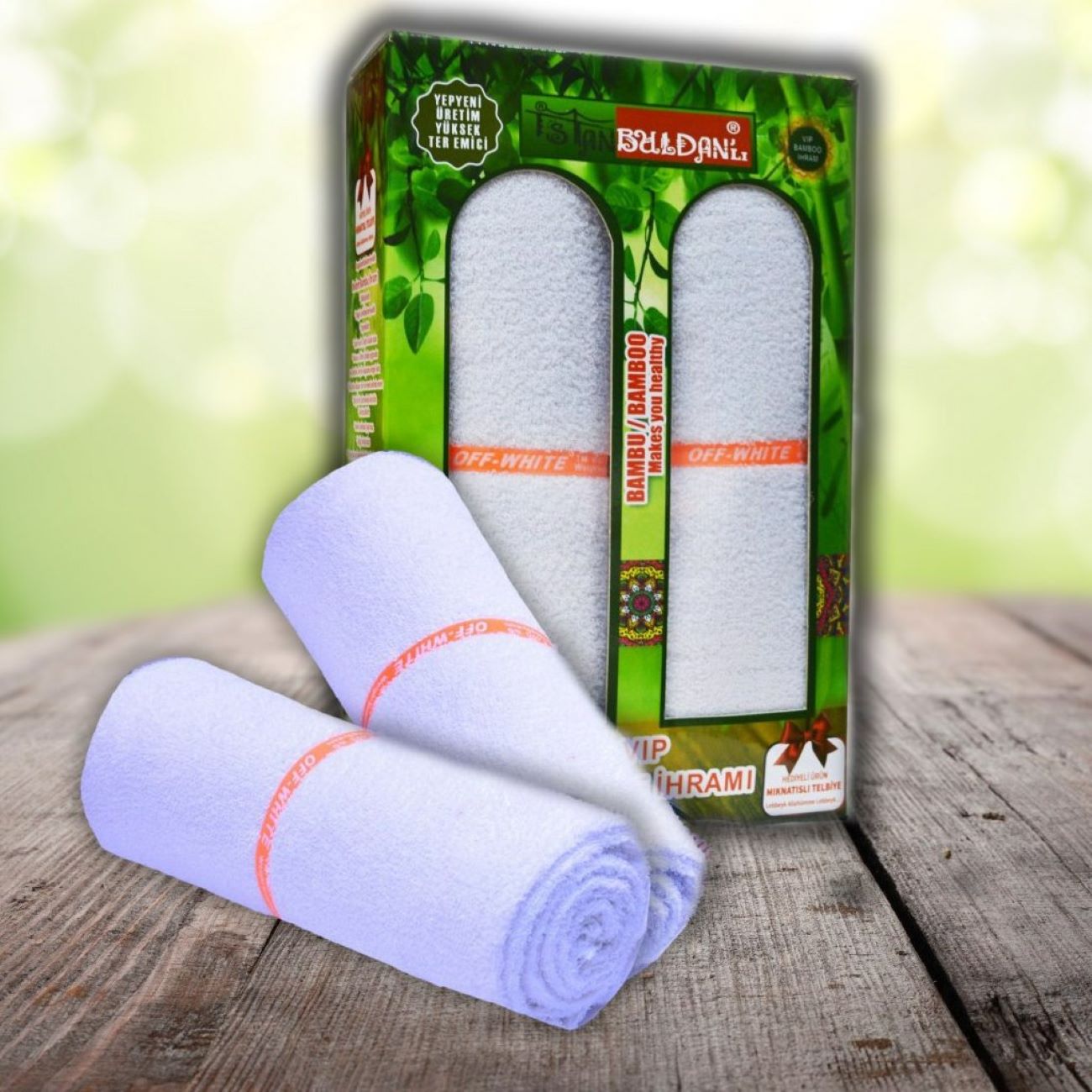 Premium Bamboo Cotton Ihram Towel for Men – Soft & Comfortable