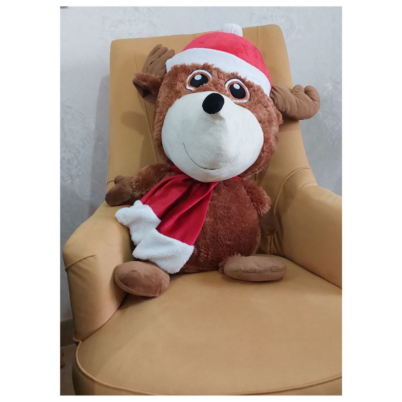 Santa Hat Deer Design Doll – Adorable Plush Dolls for Cozy Moments