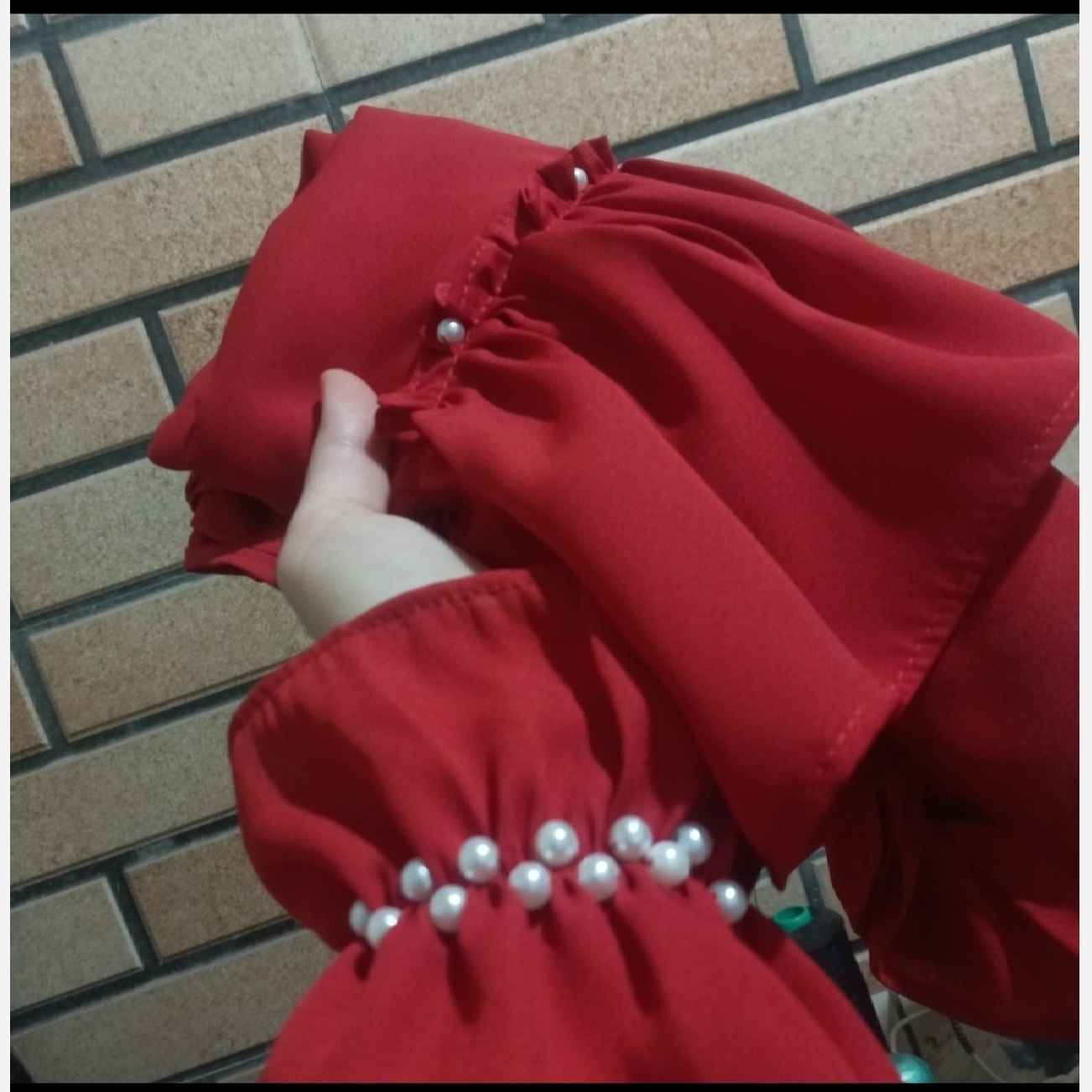 Scarf for Women - Scarf with Arm Cover Beaded with Pearl