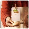The Wooden Desk Calendar for the Year 1404 , Stylish & Cute