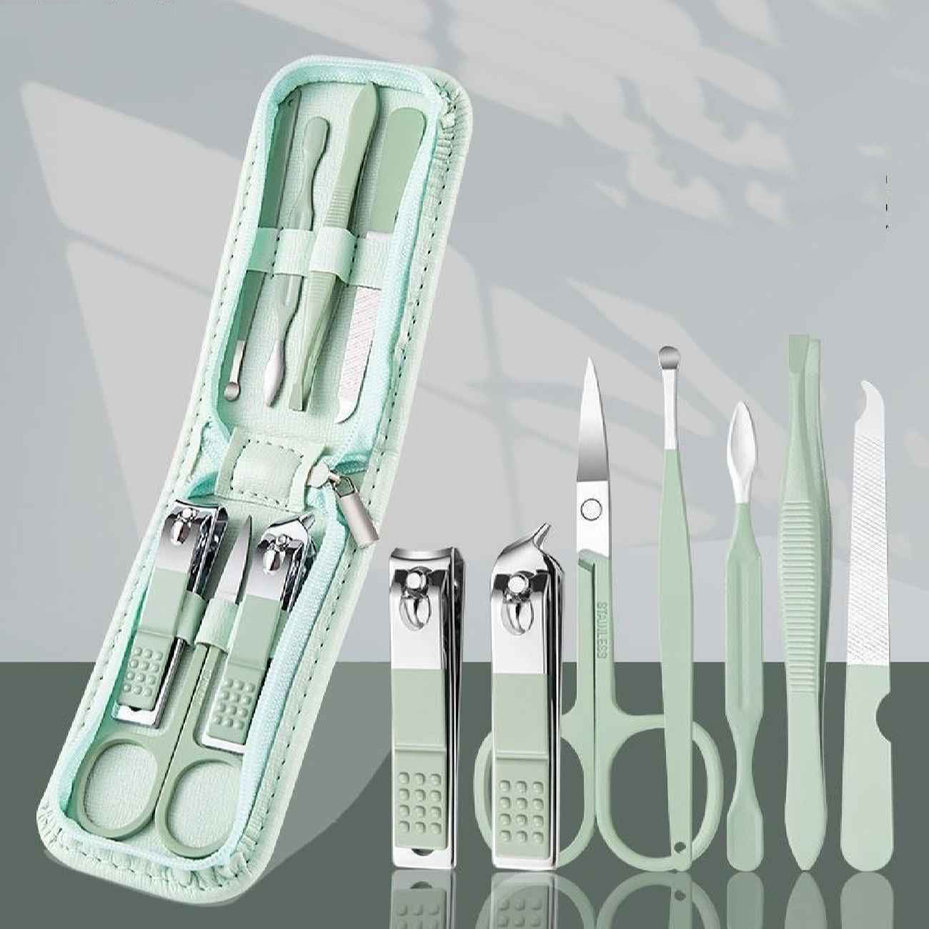 Travel Manicure and Pedicure Set Turqoise 7-Piece