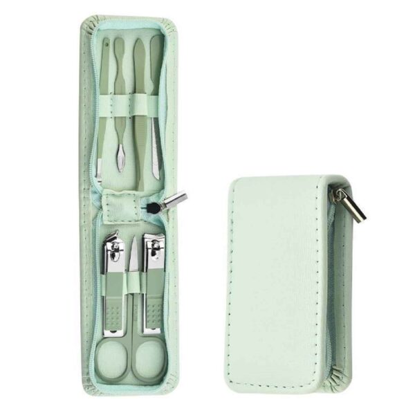 Travel Manicure and Pedicure Set Turqoise 7-Piece