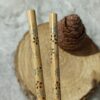 Wooden Chopstick – Floral Pattern Made of Bamboo (Set of 2)