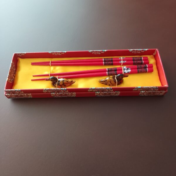 Wooden Chopstick – Panda Pattern Made of Bamboo (Set of 2)