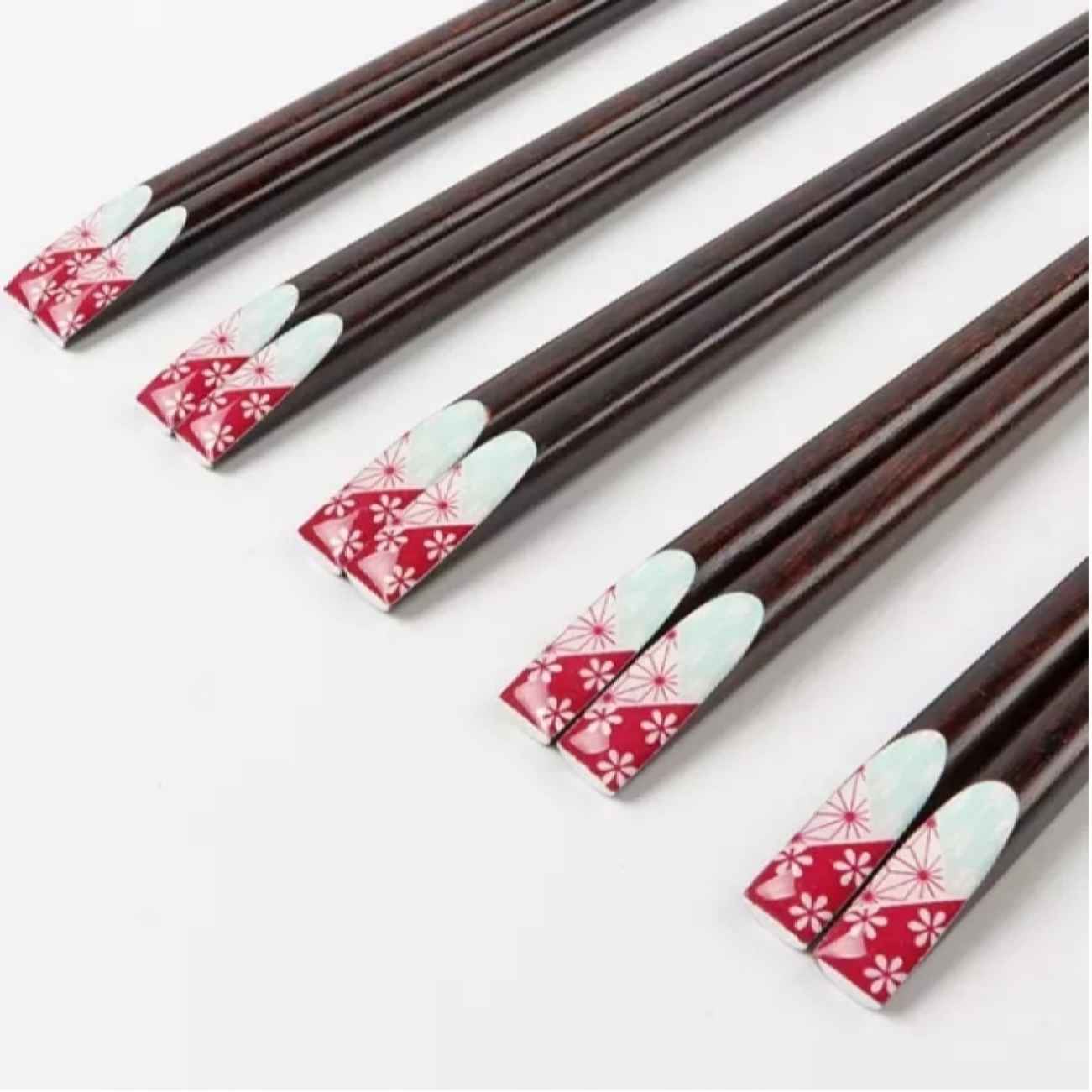 Wooden Chopstick – Spring Blossom Pattern Made of Maraswood (Set of 2)