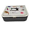 Wooden & Fabric Sewing Box with Different Sections for your Tools