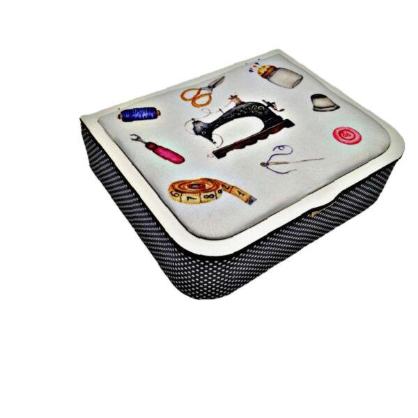 Wooden & Fabric Sewing Box with Different Sections for your Tools