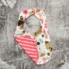 Baby Bib Woodland Creature with Feather and Floral Detail