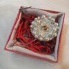 Hand-Embroidered Jewel Brooch Dandelion Design