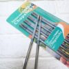 Chic and Stylish Patterned Stainless Steel Chopsticks Set of 4