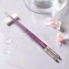 Colorful Stainless Steel Chopsticks, Rust and Scratch Resistant (1 Set)