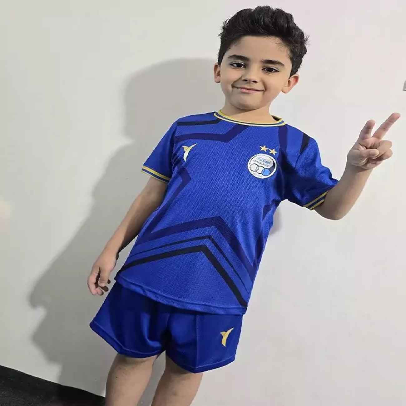 Esteghlal Jersey with Short Set Sport Soccer – Suitable for Kids