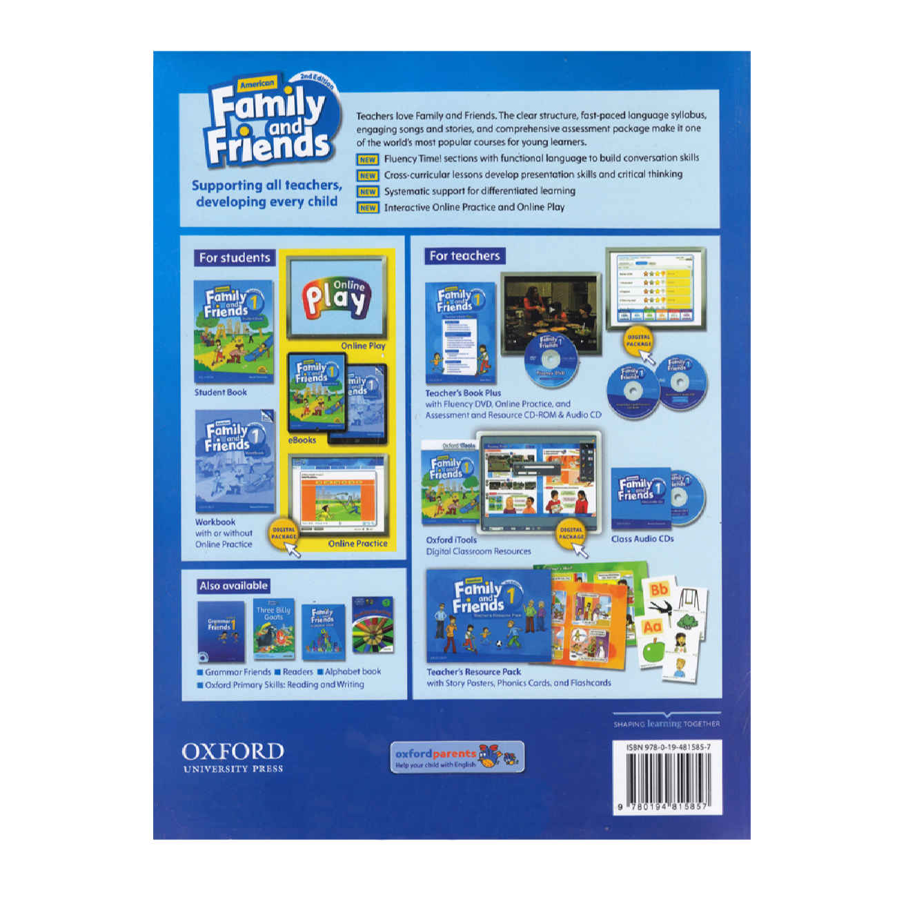 Family and Friends Second Edition by Naomi Simmons – 6 Vols