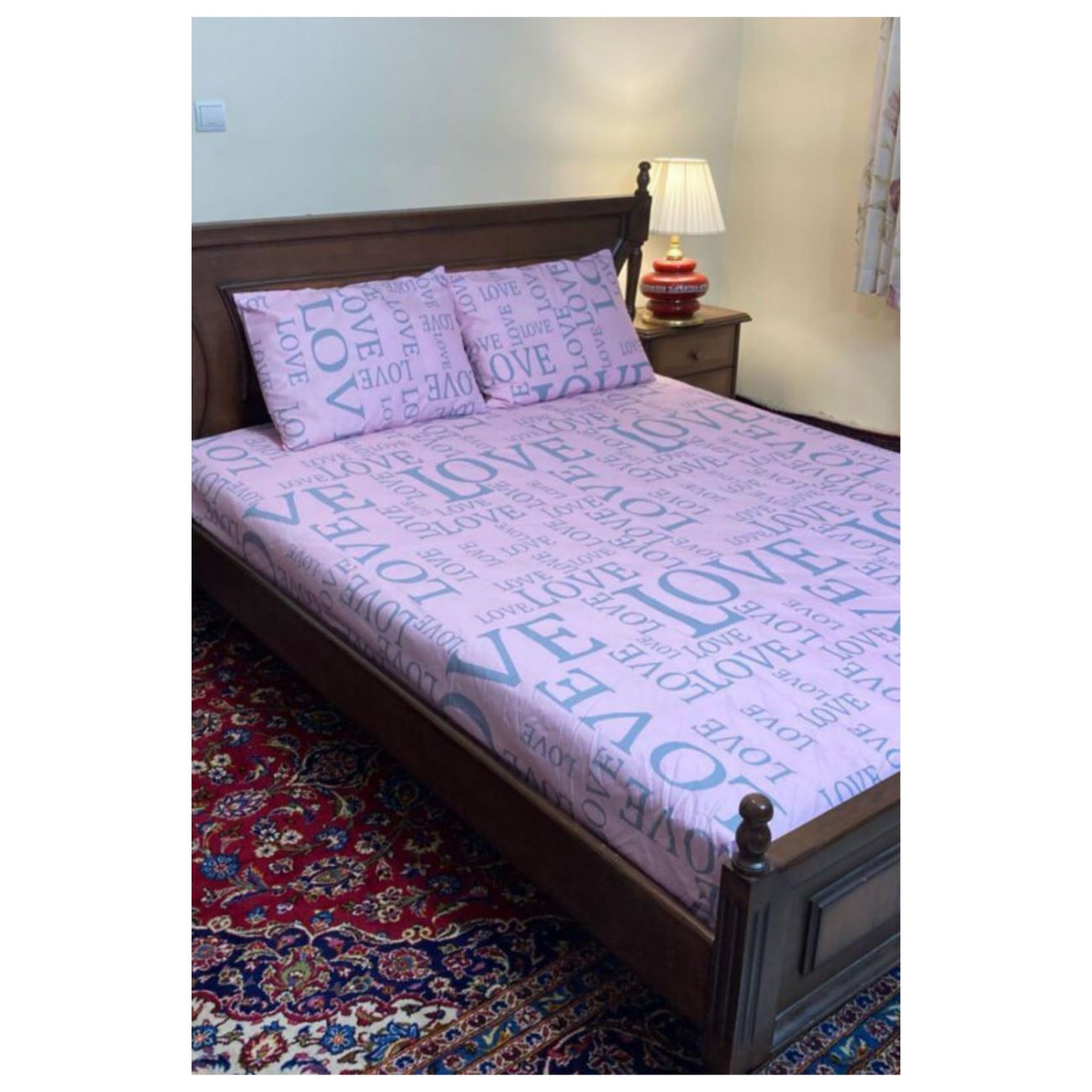 Fitted Bed Sheet Model Z8, Single Size 90×200 cm