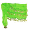 Handmade Belly Dance Hip Scarf with Coins for Women – Sequin & Coin Hip Wrap