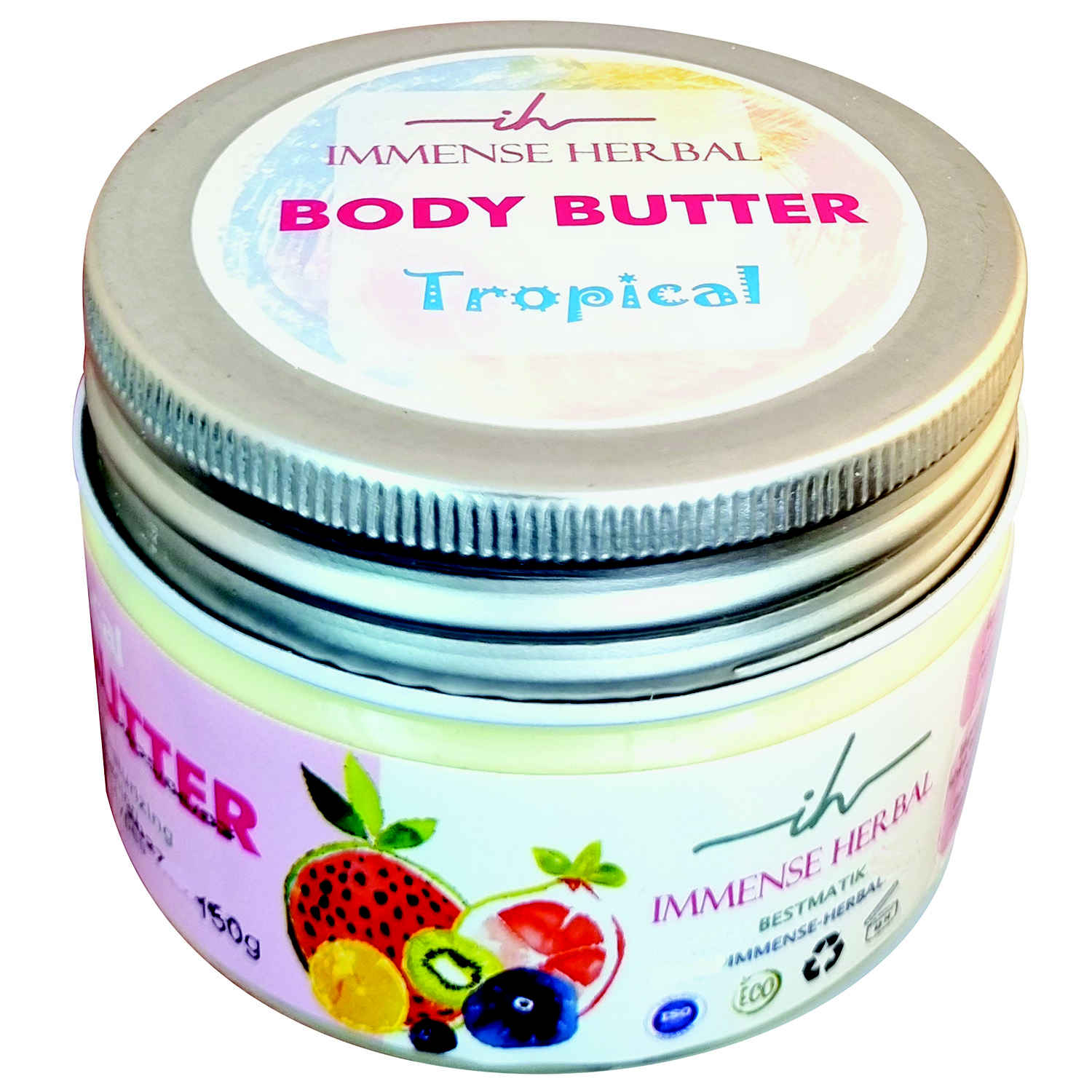 Immense Herbal Natural Body Butter Cream – Suitable for All Skin Types, 150 gram (2x)