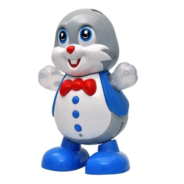 Interactive Musical Rabbit Toy with Light-Up Hands, Dancing Motions, and Moving Eyes