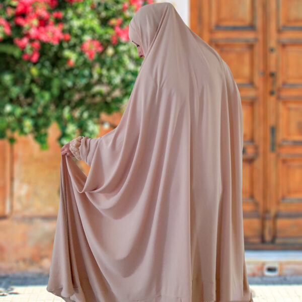 Islamic Namaz Chador with Front-Closed & Sleeves for Women