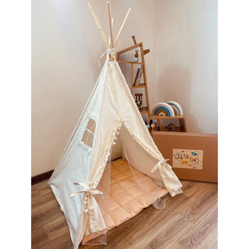 Kids Teepee Play Tent – Lightweight, Washable & Portable Indoor Playhouse
