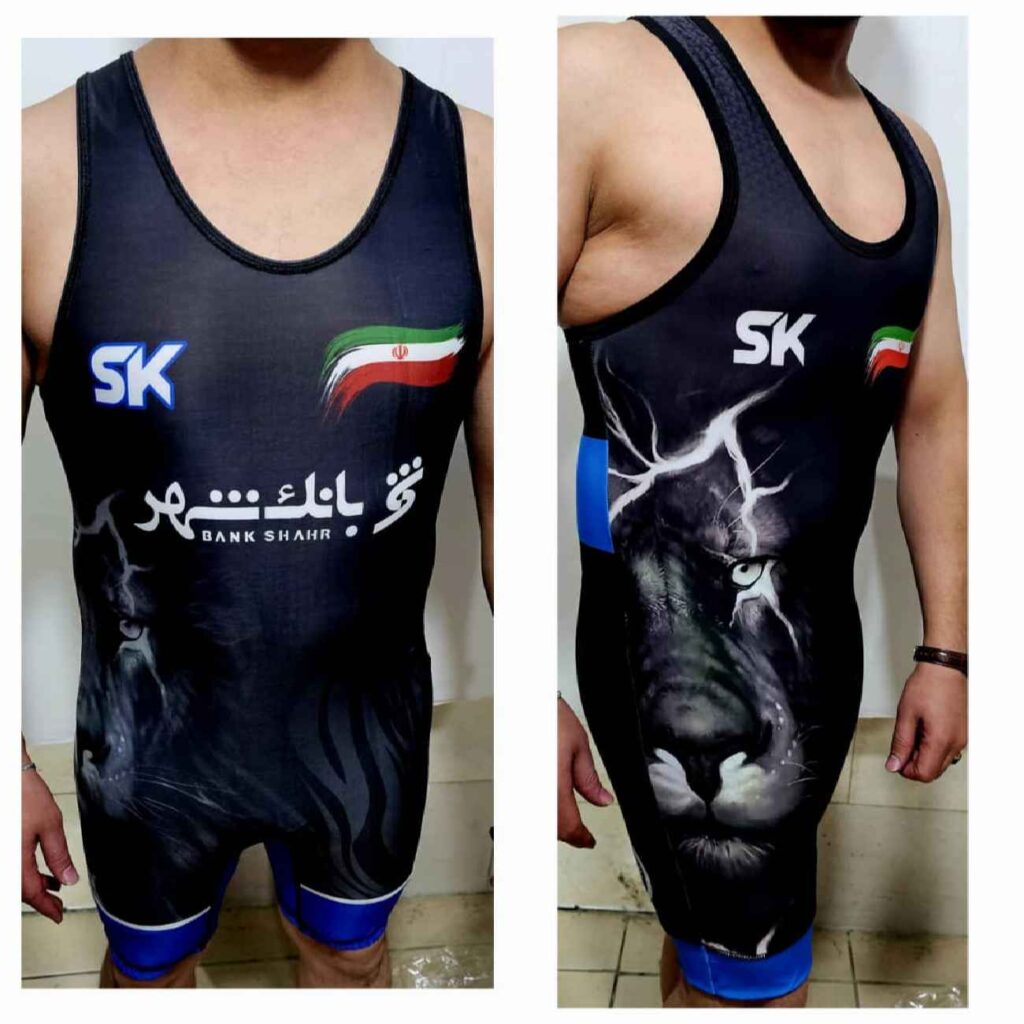 Men’s Iranian Wrestling Singlet – Sleeveless Style, World-Class Fit