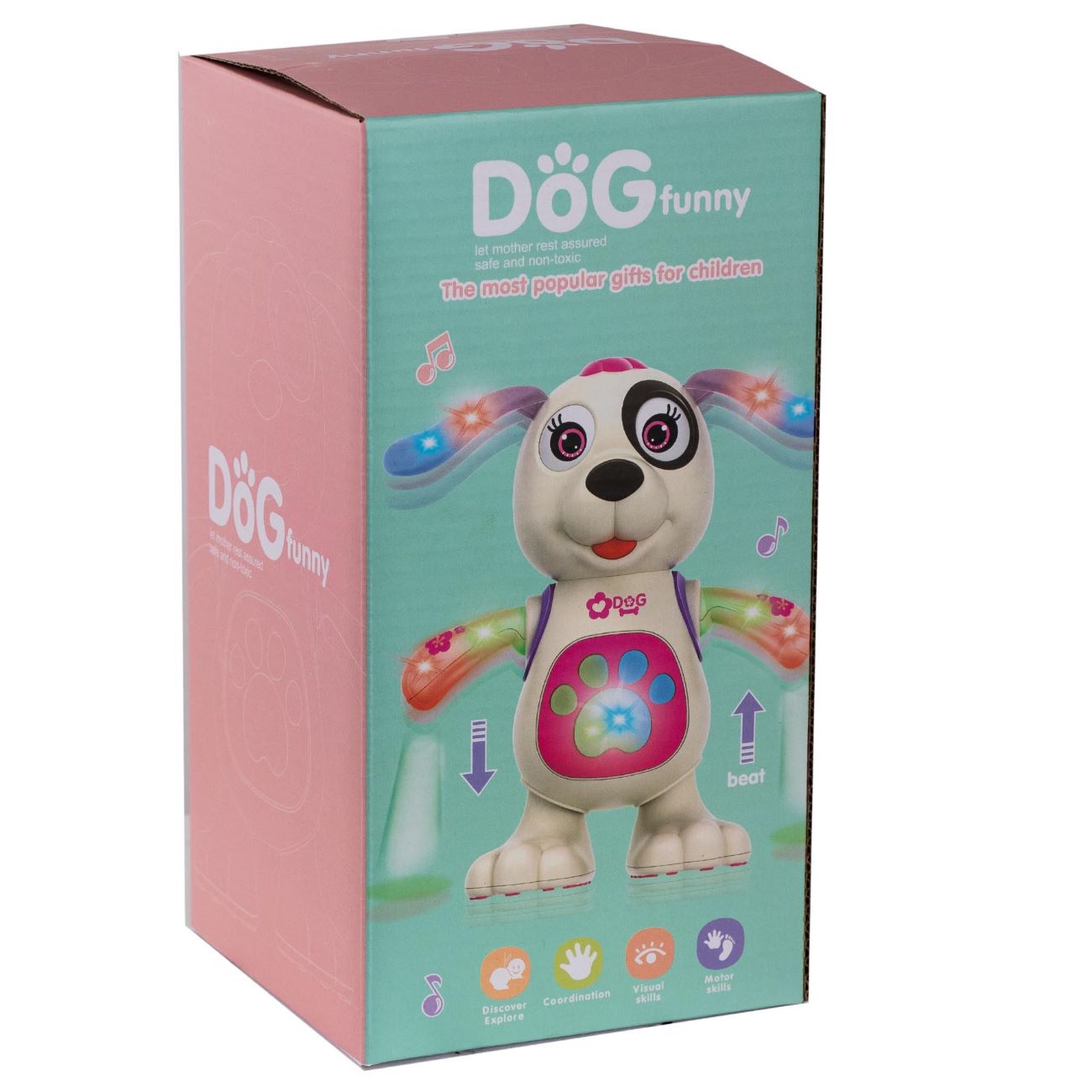 Musical Toy with Dancing Light Up Hands – Dog Design