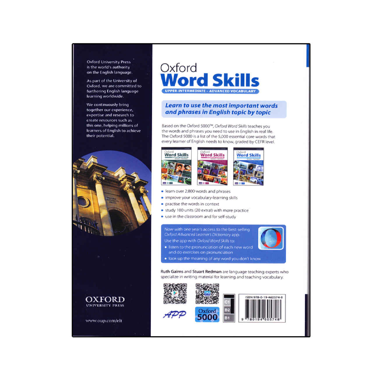 Oxford Word Skills Advanced Vocabulary Second Edition by Ruth Gairns And Stuart Redman