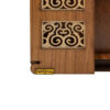 Patiko Key Holder - Traditional Mirror-Embedded Window Design with Shelf & 4 Hooks