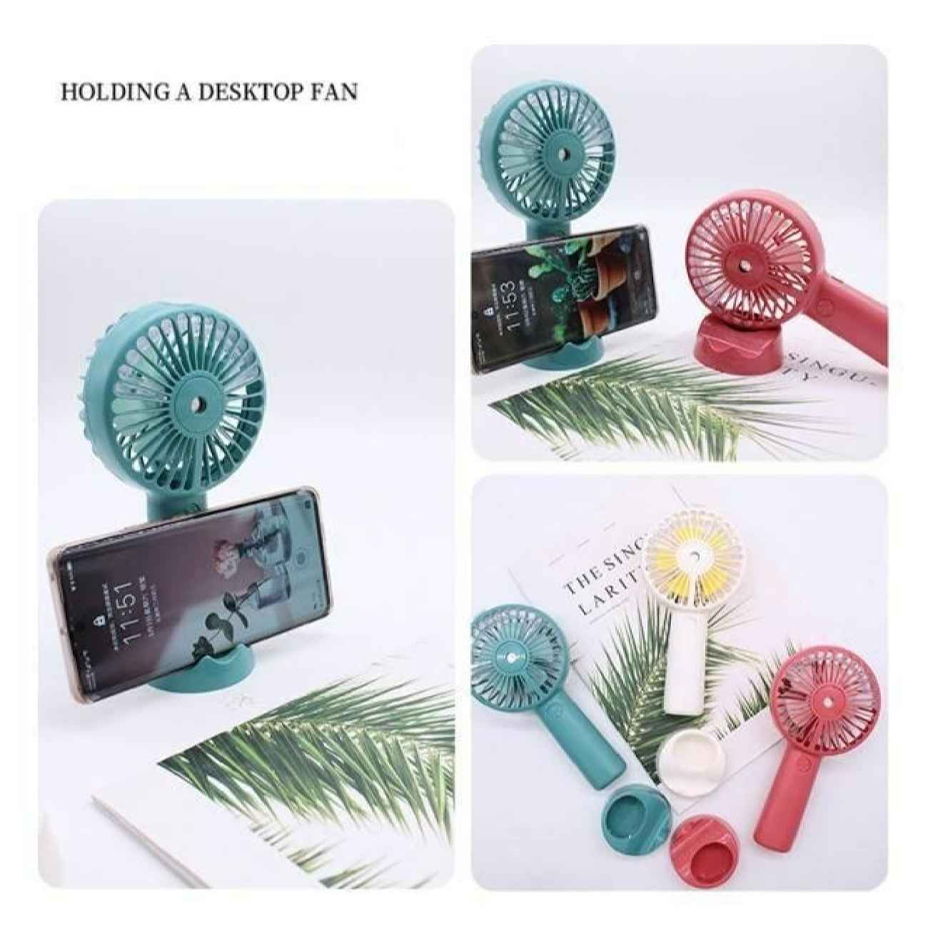 Portable Hand Fan – Suitable for Outdoor Activities Like Hiking, Camping & Picnics
