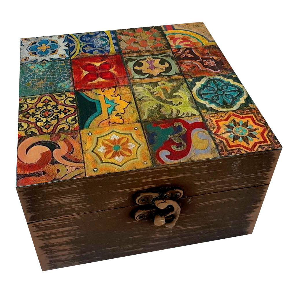 Rustic Wooden Gift Box – Ideal for Birthdays & Anniversaries