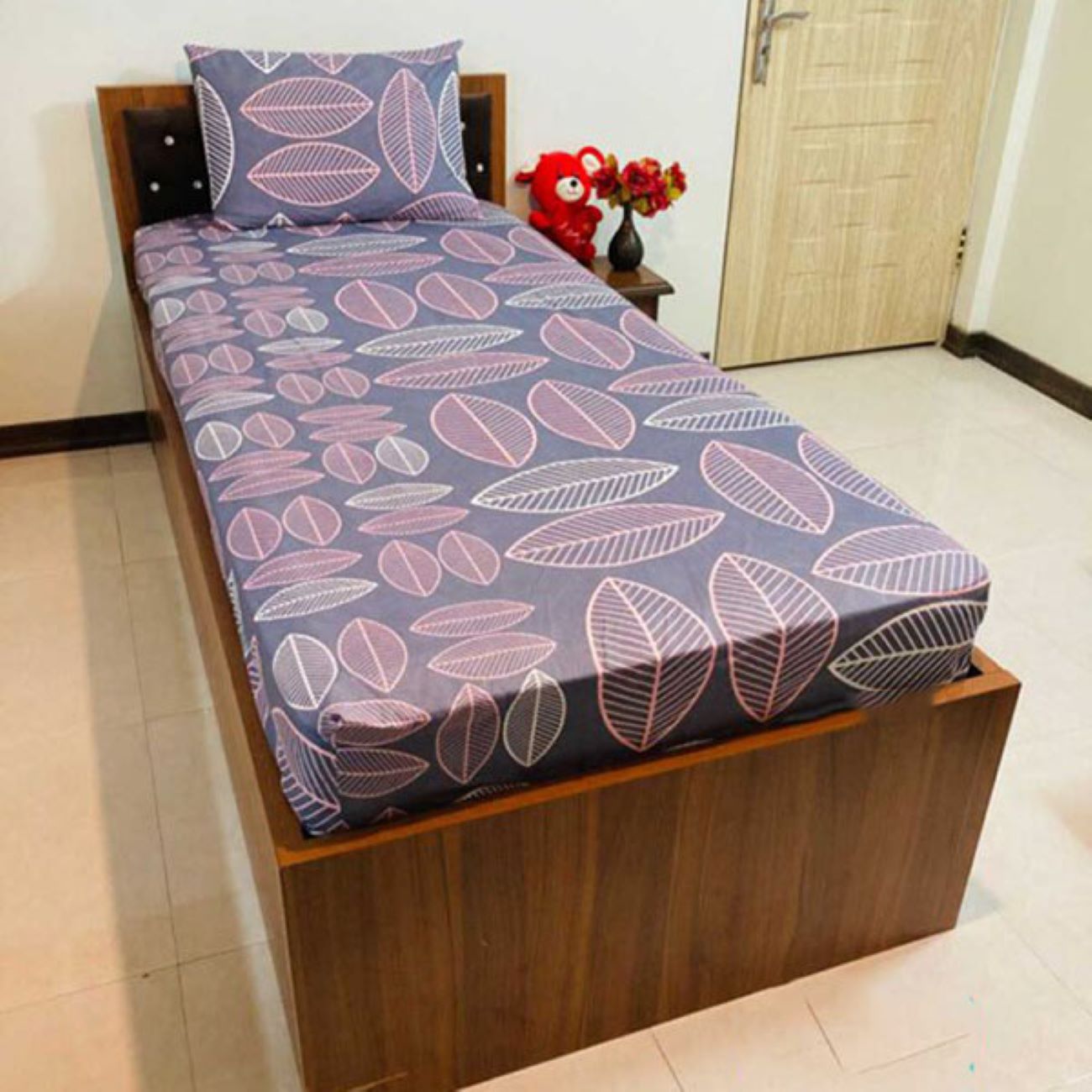 Single Bed Sheet, Size 90x200 cm - Maca Model