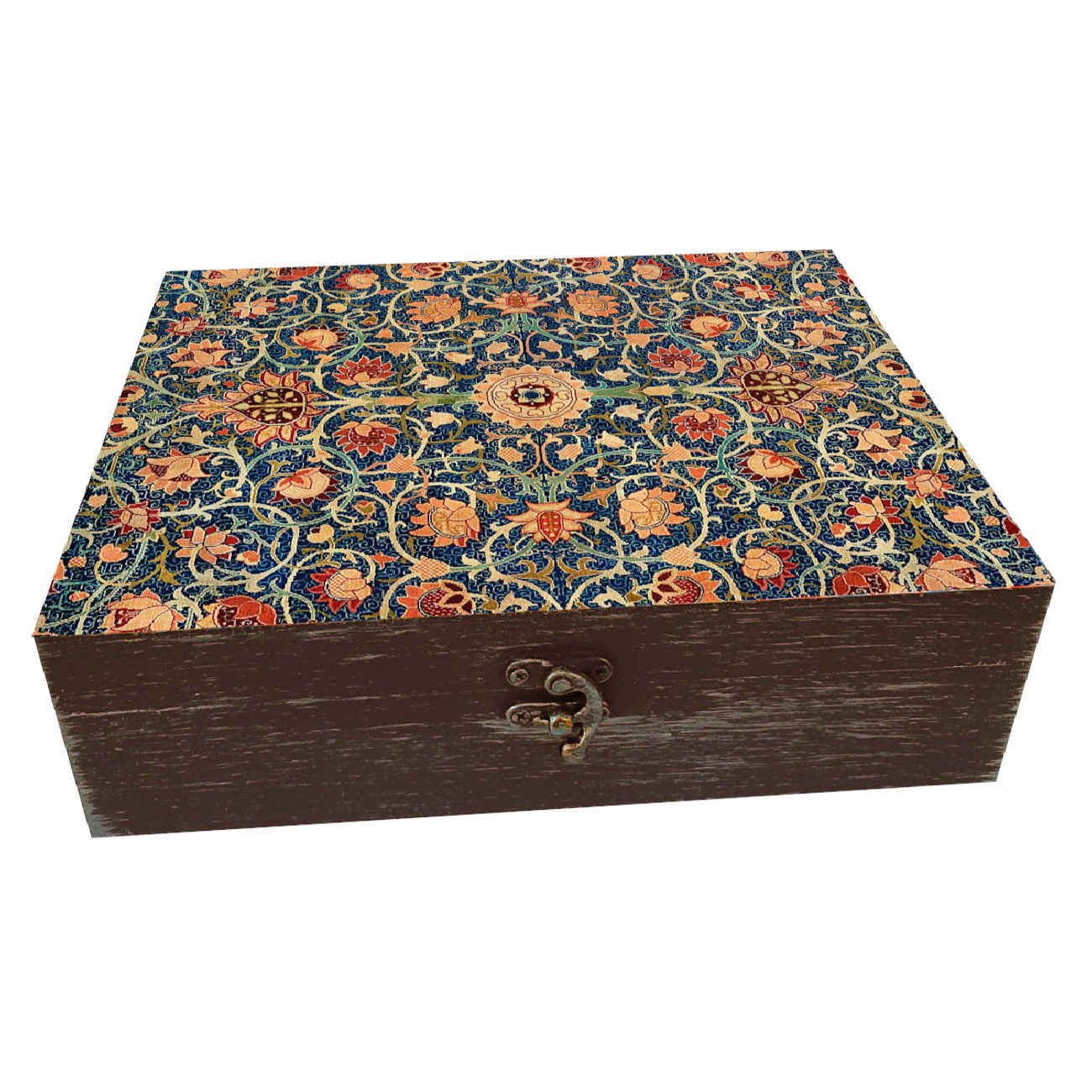 Wooden Gift Box – Artistic Design with Tile Pattern