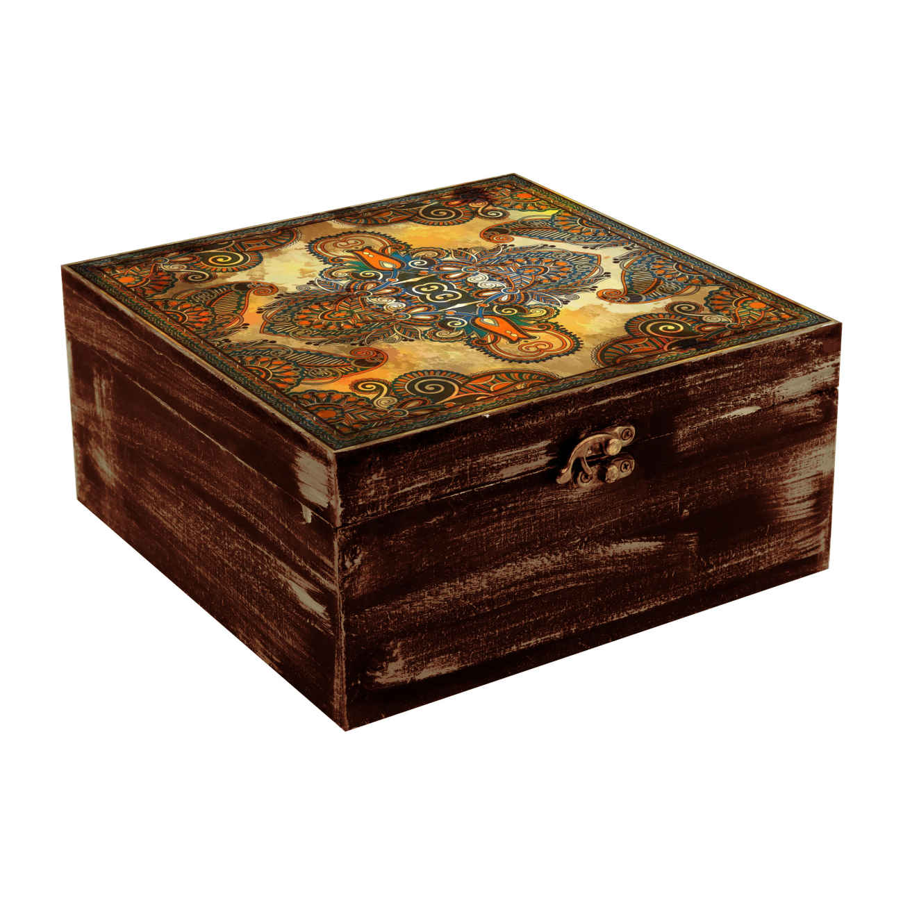 Wooden Gift Box – Sustainable & Stylish Gift Packaging with Tile Design