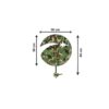 Wooden Military Aircraft Pendulum Wall Clock – A Unique Nursery Decor