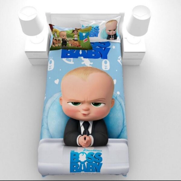 5-Piece Single Bedding Set – Boss Baby Design