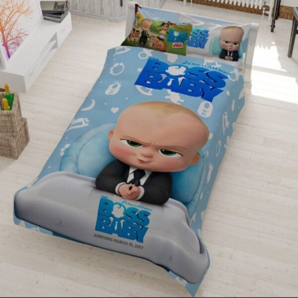 5-Piece Single Bedding Set – Boss Baby Design
