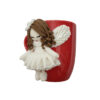 Artisan Ceramic Mug – Handmade Angel Motif Design