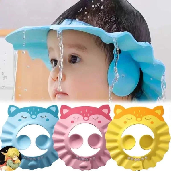 Baby Bath Protective Hat to Prevent Water from Reaching Eyes & Face