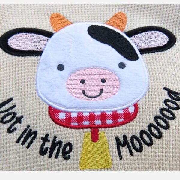 Baby Cotton Romper – Cow Design Perfect for Newborns, Ideal for Everyday Wear and Play