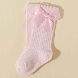 Baby Girls’ Socks Designed to Keep Tiny Feet Warm and Comfortable All Day with Bow Design