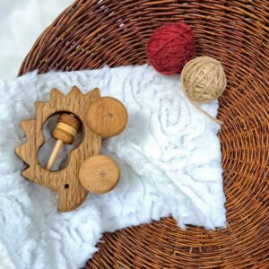 Baby Hedgehog Rattle Toy – Smooth Finish and Lightweight
